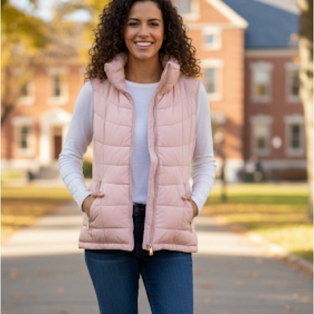 Calvin Klein Blush Quilted Vest